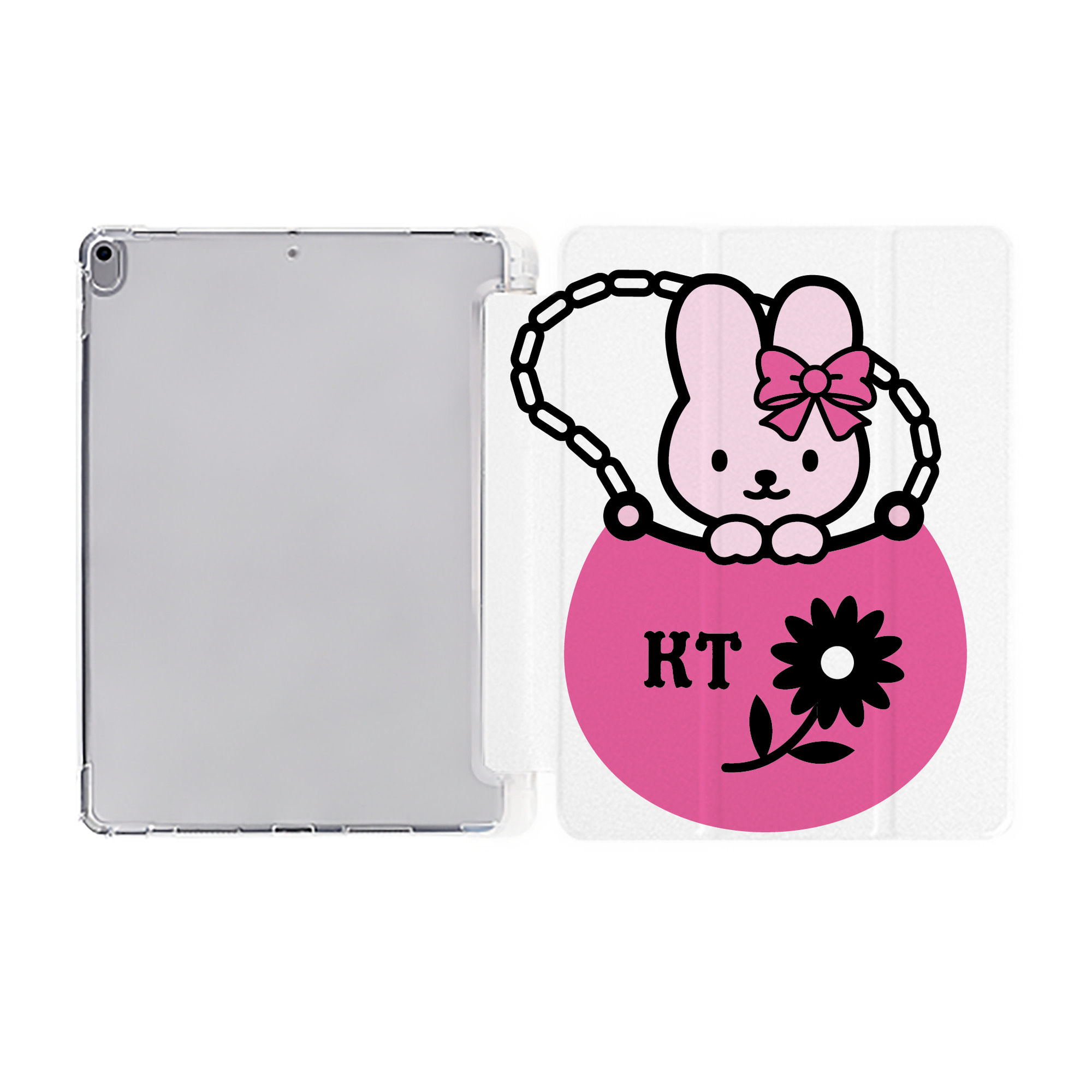 （画像用） Hello Kitty ハローキティ IPad ケース ペン収納付き 三つ折りスタンド PUレザー×シリコン 対応機種9.5/10.5/10.9インチ